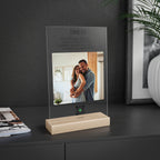 Cornice in acrilico con supporto in legno + Canzone Personalizzata image 3