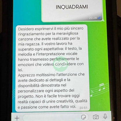 Canzone Personalizzata Distribuita su tutte le Piattaforme Musicali