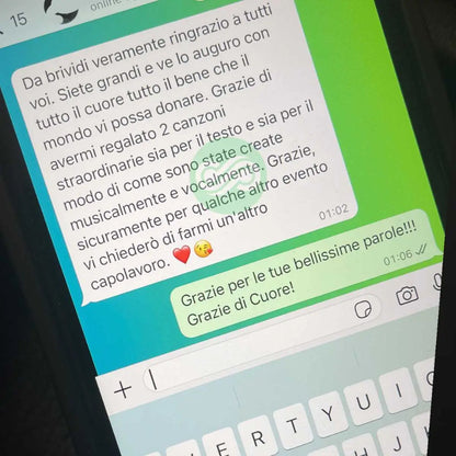 Canzone Personalizzata Distribuita su tutte le Piattaforme Musicali