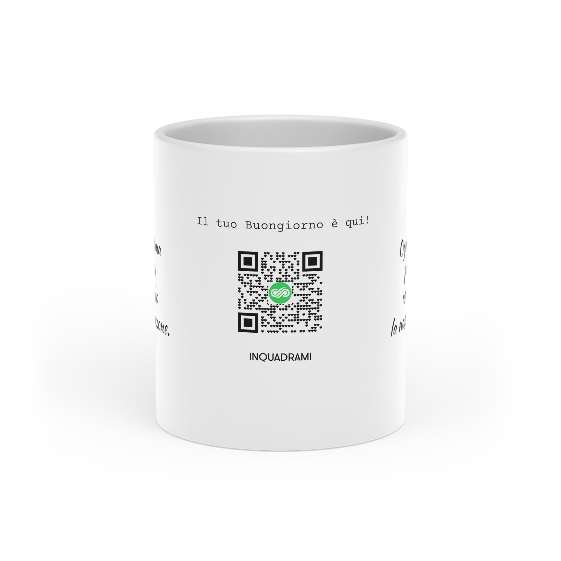 Tazza Buongiorno a forma di Cuore + Canzone Personalizzata image 2
