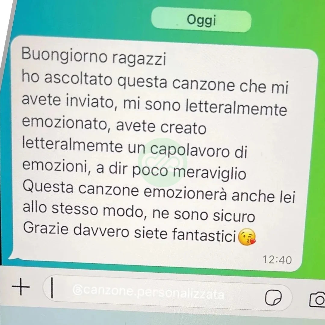 Canzone Personalizzata per Dedica Memorabile