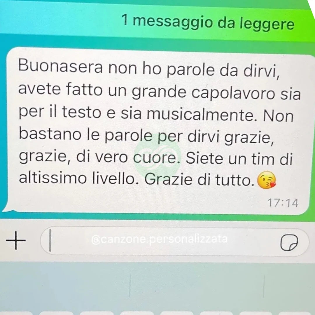 Canzone Personalizzata per Dedica Memorabile